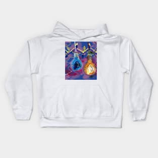 Holiday light bulb art Edison Kids Hoodie